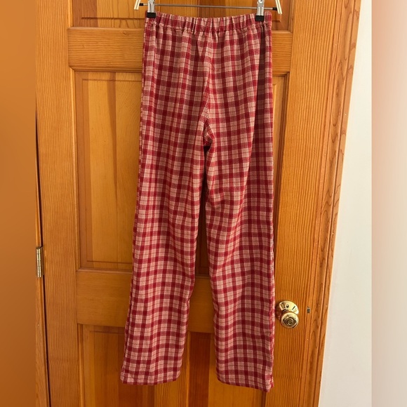 Brandy Melville Valentina Red Plaid Pants - Picture 5 of 5